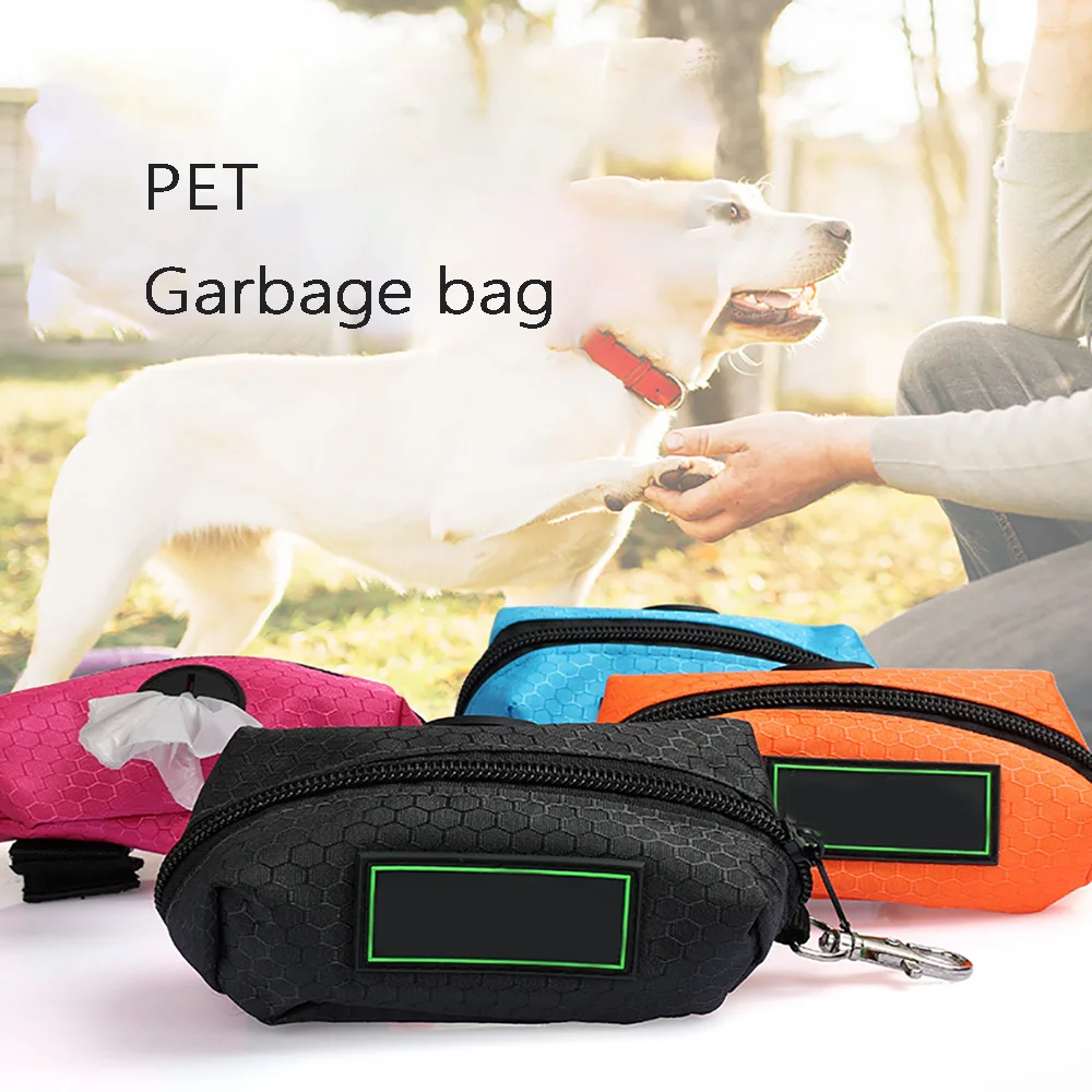 

Pet Garbage Bag Dispenser Portable and Tidy Oxford Cloth Outdoor Toilet Bag Smooth Zipper Storage Dog Fecal Disposal Household