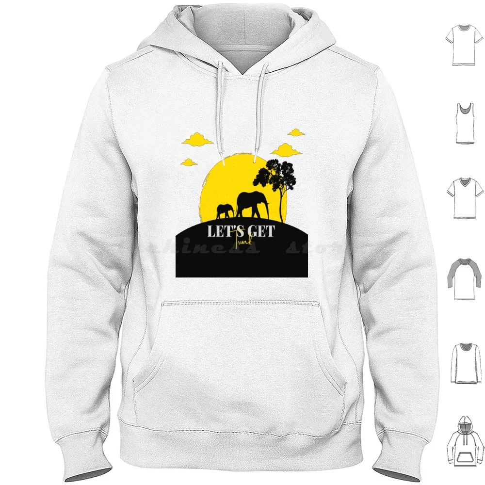 

Let'S Get Trunk Shirt , Animals , Elephants , Hoodie cotton Long Sleeve Animal Bee Beer Buzzed Cider Dolphin Drink Drinking