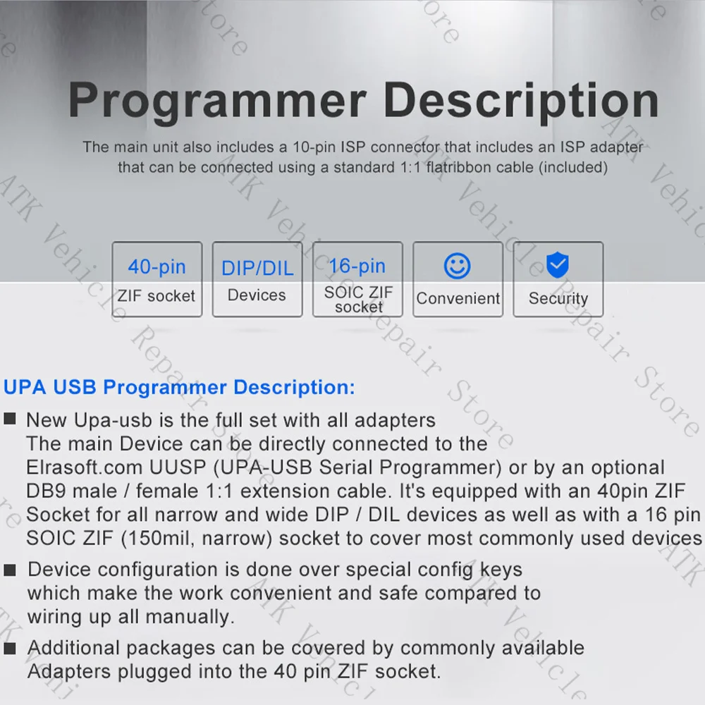 UUSP UPA USB 1.3 EEPROM Адаптер Программатор Диагностический инструмент UPA-USB ECU Чип V1.3