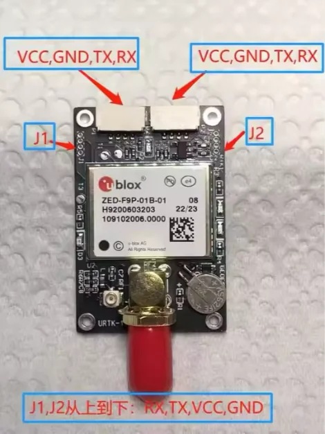 Фото GPS-модуль ZED-F9P ZED-F9P-01B-01 Высокоточная плата приемника GNSS/GPS навигации RTK, оригинальная плата разработки дрона F9P №2