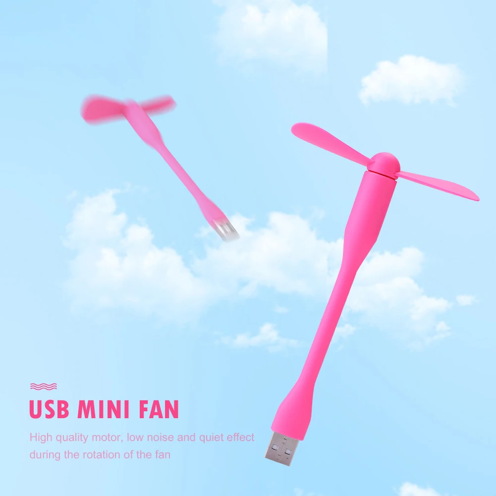 

5/10pcs Mini Flexible Bendable USB Fan USB LED Light Lamp Xiaomi Book For Power Bank Notebook Computer USB Gadgets Hand Fan