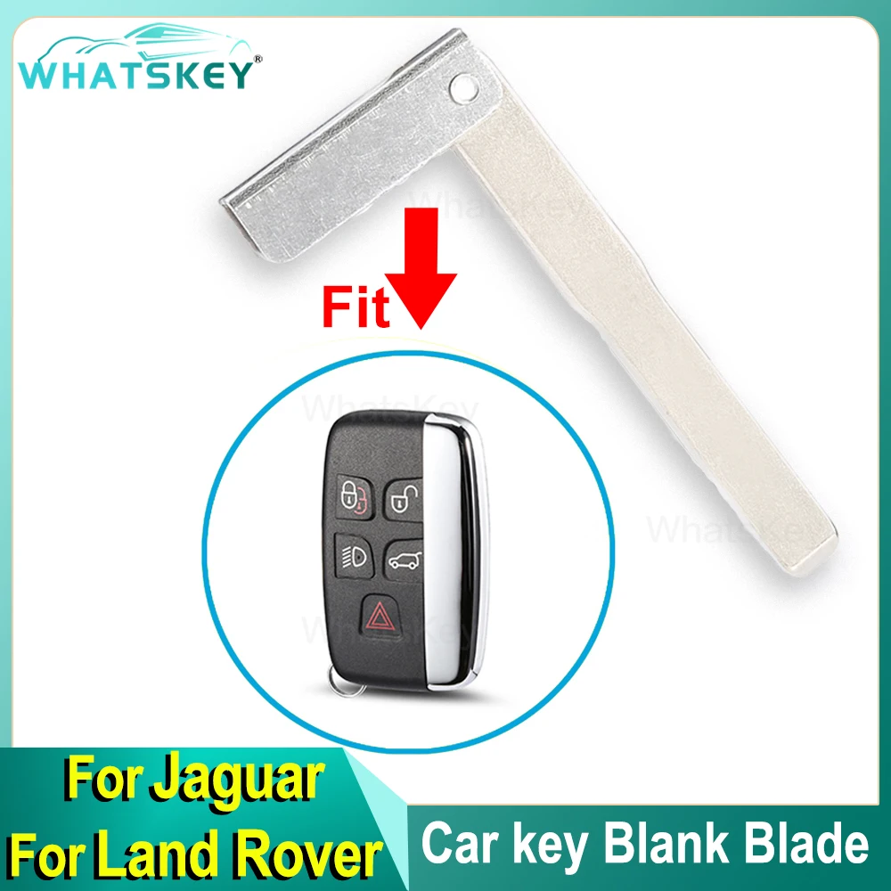 

Заготовка для смарт-ключа, необрезанная аварийная вставка для Land Rover Evoque Discovery 4, Range Rover для Jaguar XF XE, автомобильные аксессуары