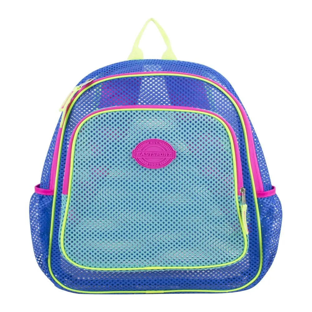 Multi-Purpose Mesh Dynamic Blue Backpack with Adjustable Straps