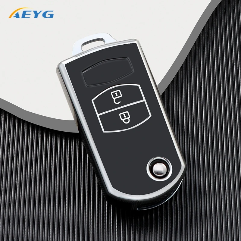 

Модный чехол из ТПУ для автомобильного ключа-брелка, оболочка для Mazda 2 3 5 6 CX7 CX9 RX8 MX5 MPV, защитный чехол для автомобильного ключа, аксессуары