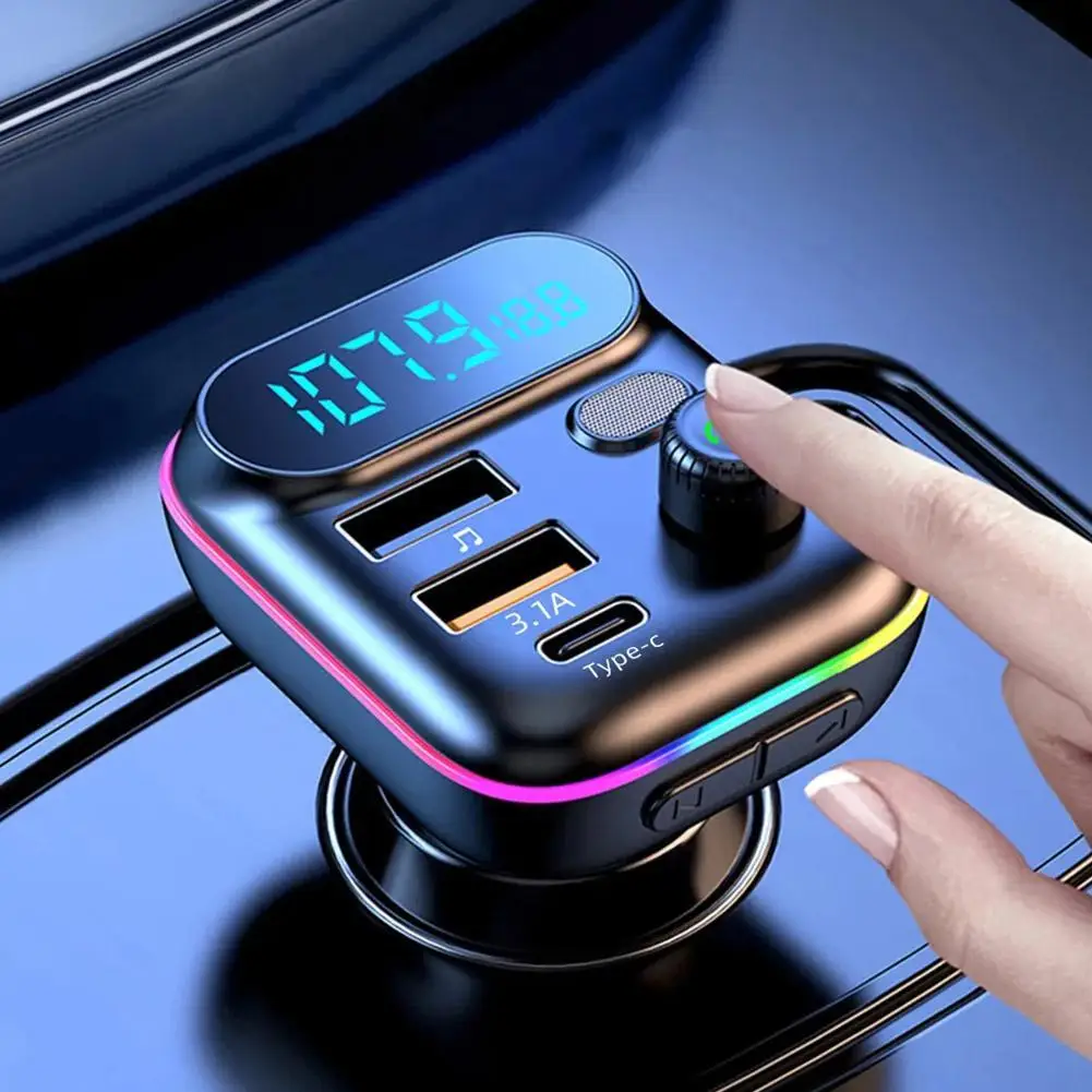

Автомобильный FM-трансмиттер с Bluetooth 5,0 и двумя USB-портами