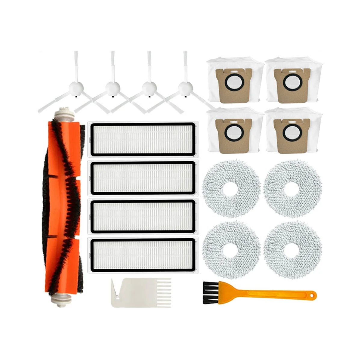 

For Xiaomi Robot Vacuum X10+ X10 Plus B101GL Spare Parts Accessories Main Side Brush Hepa Filter Dust Bag Mop Cloth