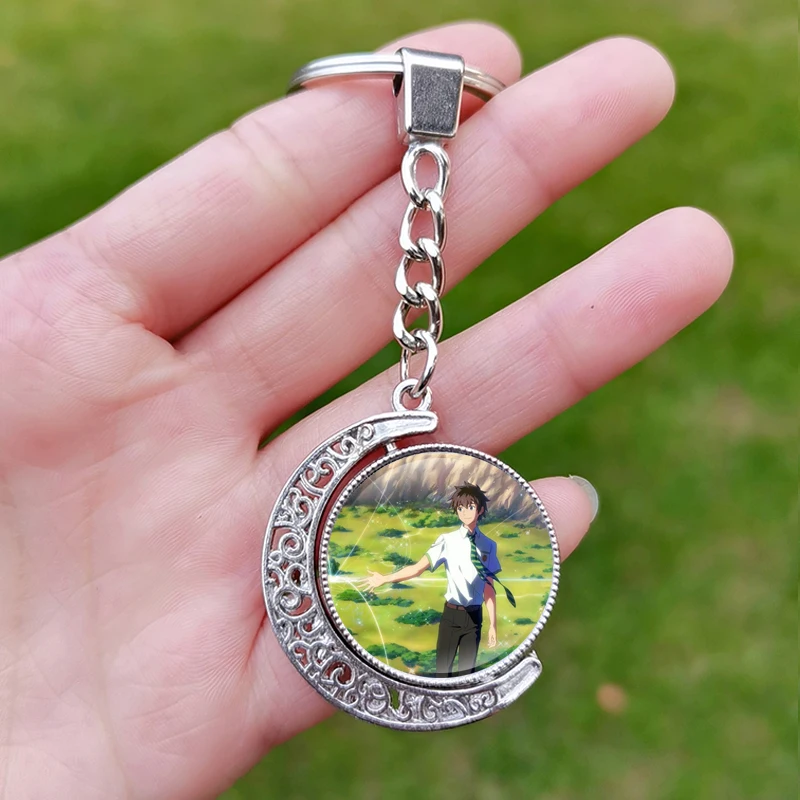 Поворотный Брелок с именем аниме Miyamizu Mitsuha Tachibana стеклянный брелок коллекция
