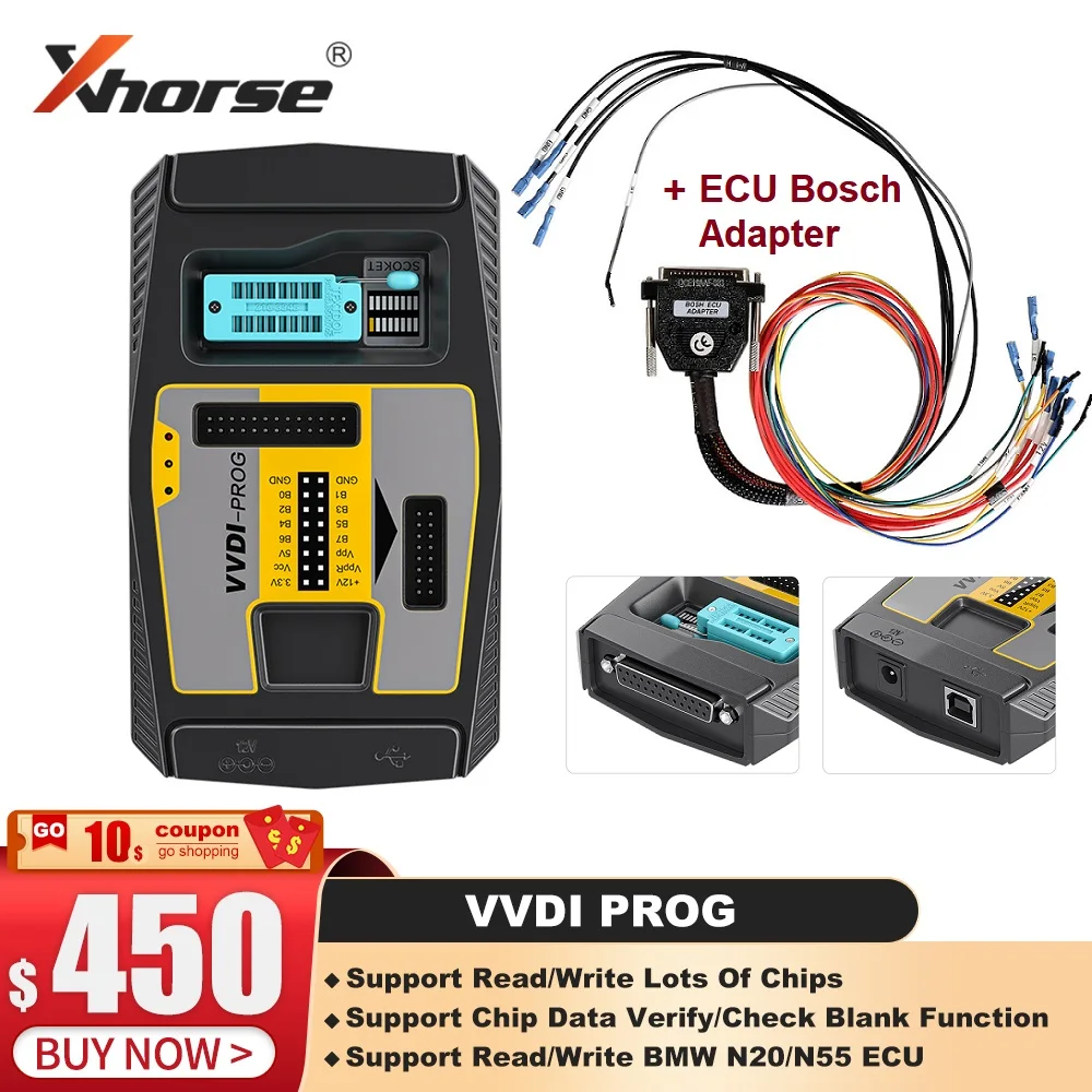 2023 оригинальный Xhorse VVDI PROG программист V5.1.0 ключ инструмент получить бесплатно для