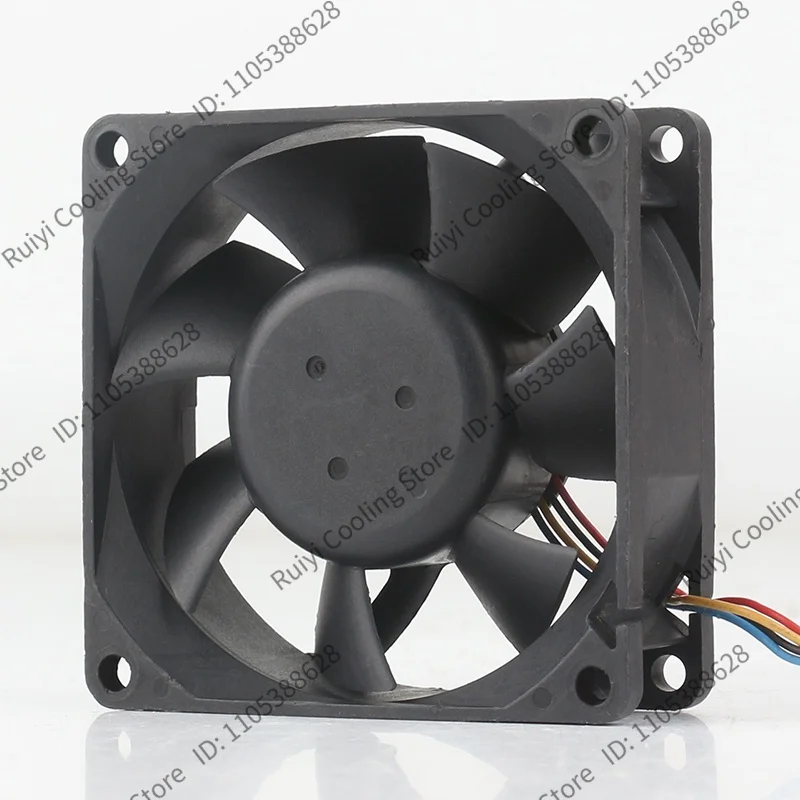 Фото Вентилятор охлаждения Delta DC12V 0.56A AC EC 7025 70X70X25MM 7CM 4-проводной с контролем температуры, высокий объем воздуха, для корпуса AFB0712VH-AJ76 №4