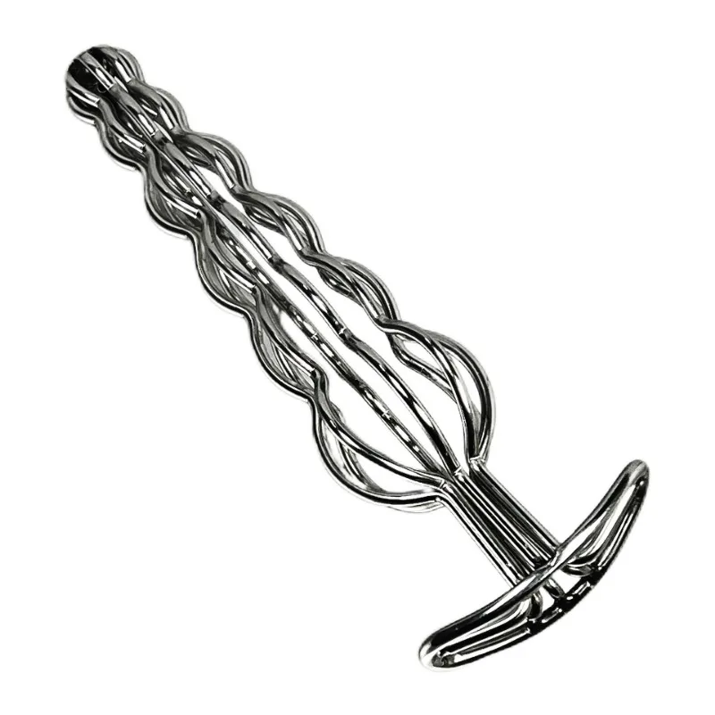 Забавная ажурная Анальная пробка из нержавеющей стали расширитель заднего ануса