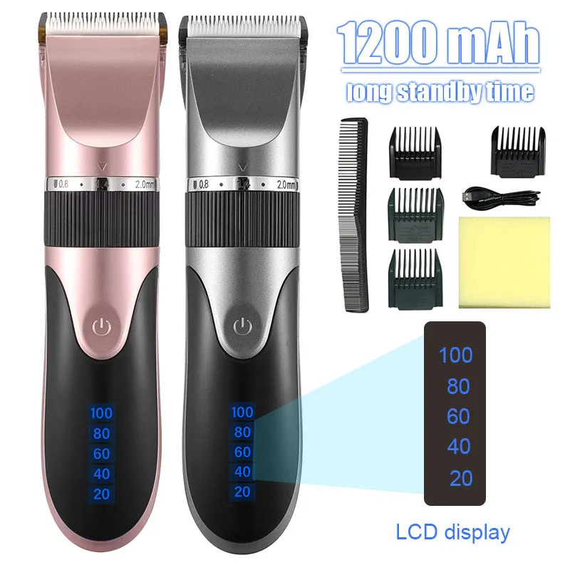 Electric hair clipper Mens Cordless Hair Cutting Machine Professional Hair Barber Trimmer For Adult Clipper Shaver Beard Trimmer