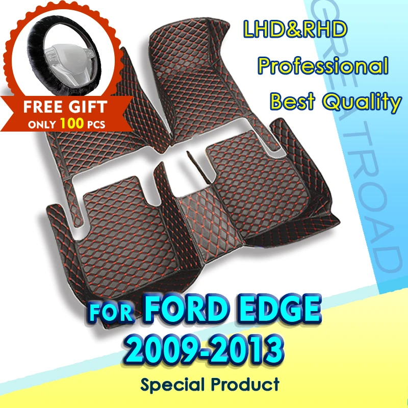 

Car floor mats for Ford Edge 2009 2010 2011 2012 2013 Custom auto foot Pads automobile carpet cover interior accessories