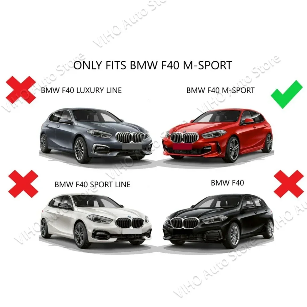 F40 M Спортивный передний бампер разделитель губ диффузор крышка для BMW 118i 120i 128ti M135i