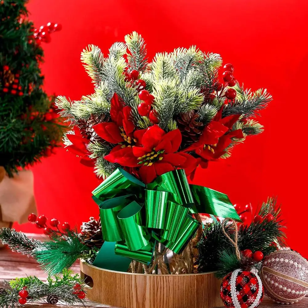 2 шт. искусственные растения рождественский декор искусственная ветка сосны с
