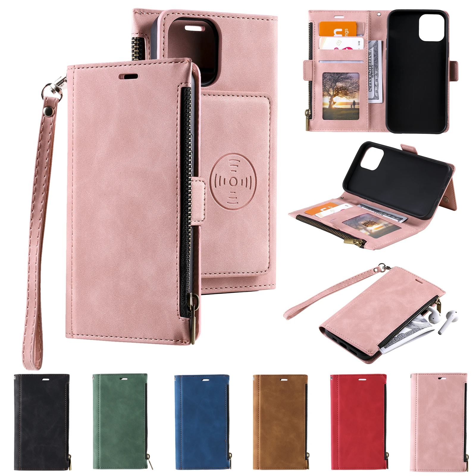 Leather Case For Samsung GalaxyNote 20 Ultra Wallet Bag Cover for Samsung S10 S20 Plus S21 Pro FE A82 A72 A52 A42 A32 A51 Cases