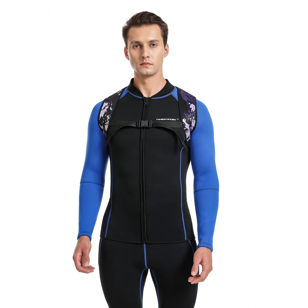 Fundivers  High-Quality Camo Diving Vest For Weight  5MM Double Nylon Neoprene Wetsuit