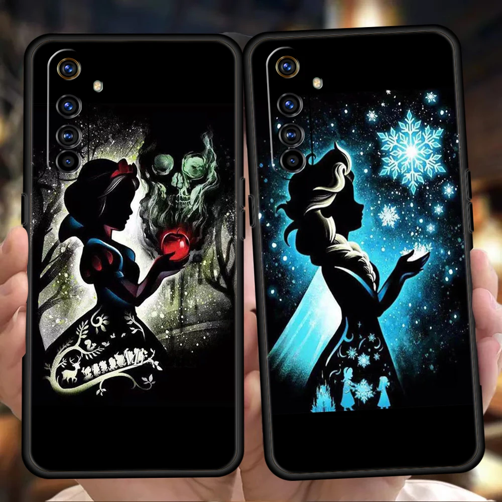 

Villain Disney Princess Phoen Case Cover For Realme 8i 9i 9 8 7 6 Pro C25 C21 C11 C3 GT2 10 Pro Plus 5G Silicon Shockproof Shell