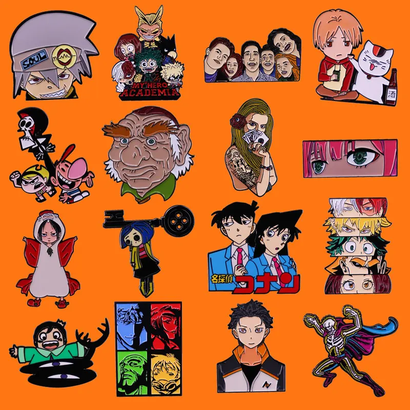 

Classic Anime Badges Collecting Children Fashion Boutique Gift Interesting Cartoon Metal Brooch Backpack Hat Bag Decorate Pin