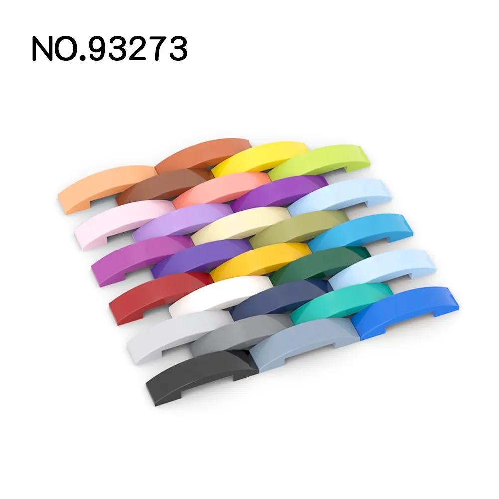 20 деталей MOC 93273 изогнутые блоки 4x1