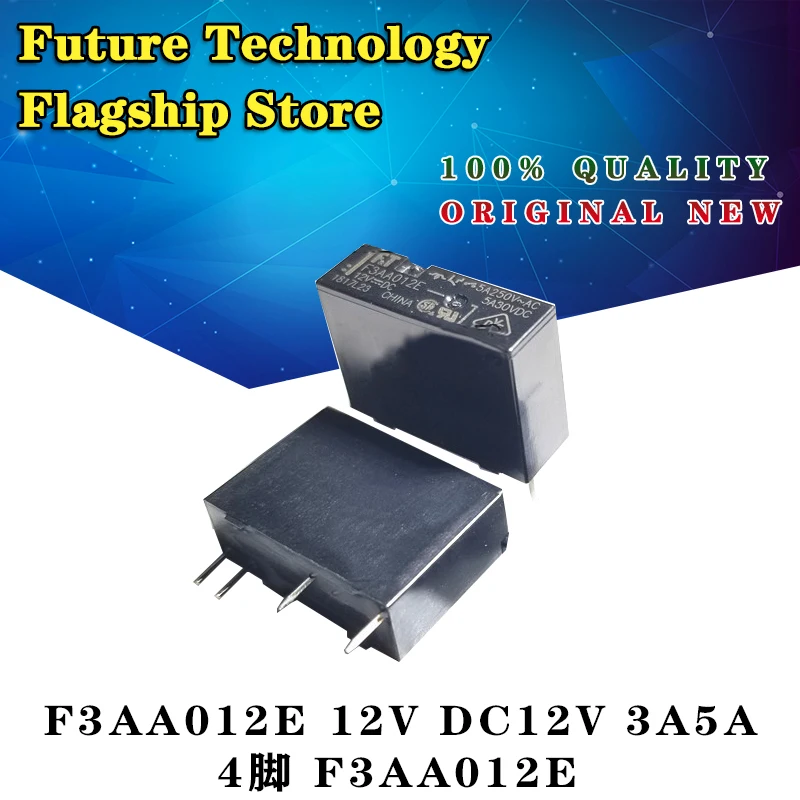 

New original relay F3AA012E 12V DC12V 3A5A 4 feet F3AA012E one often open
