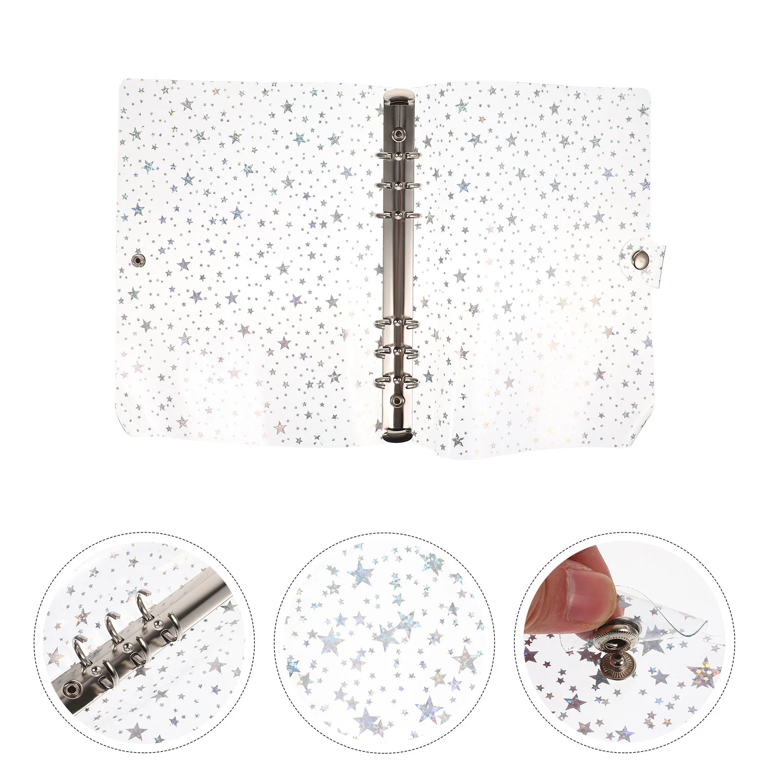

Binder Protectors Notepad Shell Folder File Protector Page Cover Organizer Clear Ring Case Sheet Notebook Shelves Holder Paper