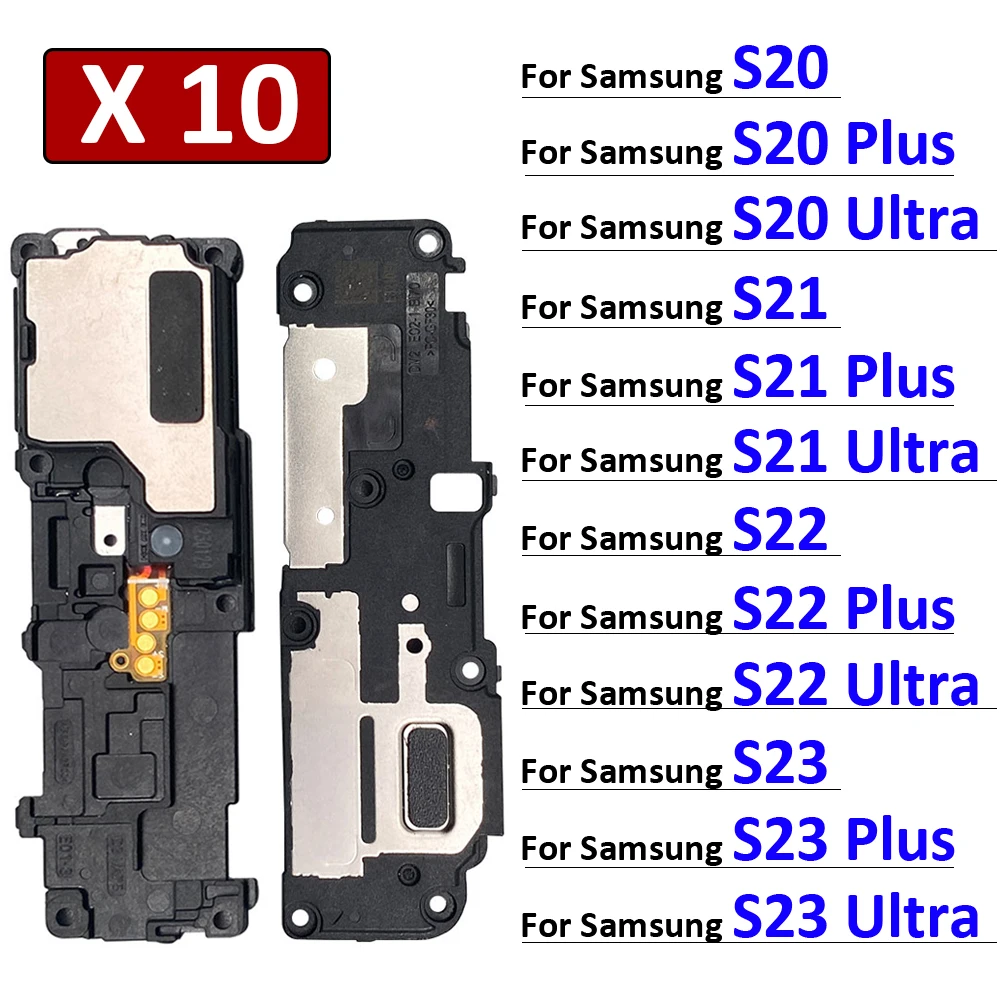 

10Pcs/Lot, Original For Samsung Galaxy S20 S21 S22 S23 Plus Ultra Fe 4G 5G Loud Speaker Buzzer Ringer Replacement Parts