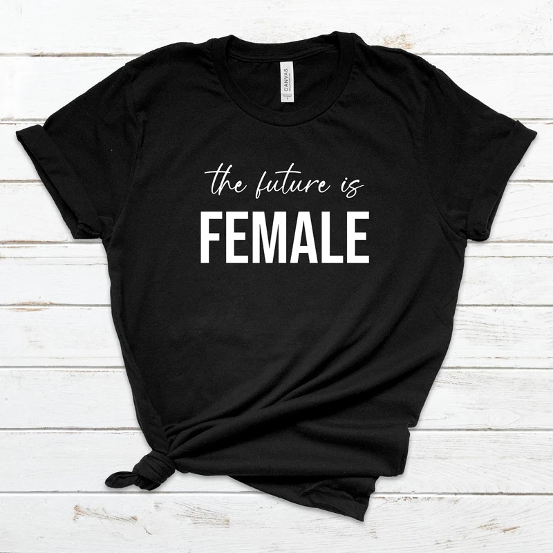 Новинка женская футболка со слоганом будущее феминистские футболки рубашки