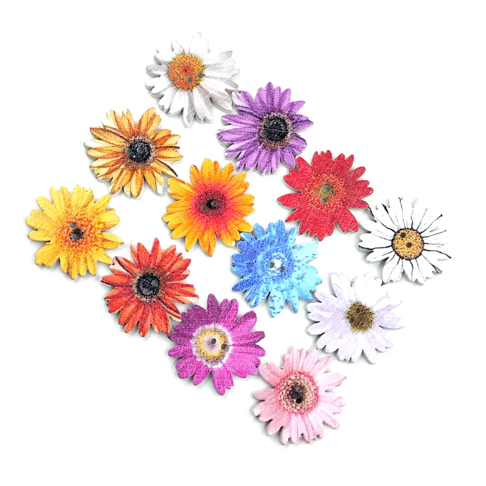 

Buttons Sewing Wood Wooden Crafts Clothing Diykids Vintage Hand Ornamentround Botton Scrapbooking Accessories Clothes Flower