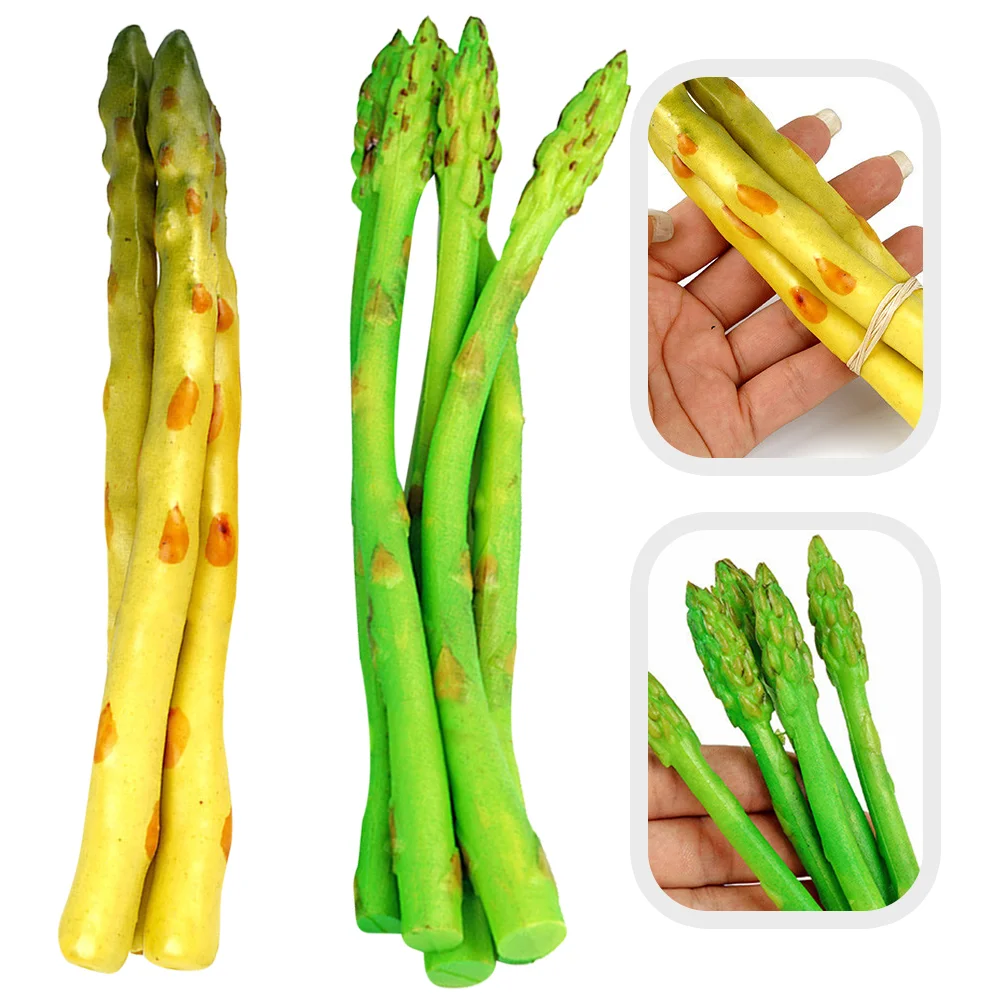 

8 Pcs Simulation Asparagus Model Fake Vegetable Props Realistic Home Décor Faux Vegetables Ornament Artificial Rural Display