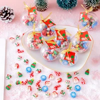 1pcscreative christmas ball eraser cartoon christmas eraser learning stationery student childrens gifts