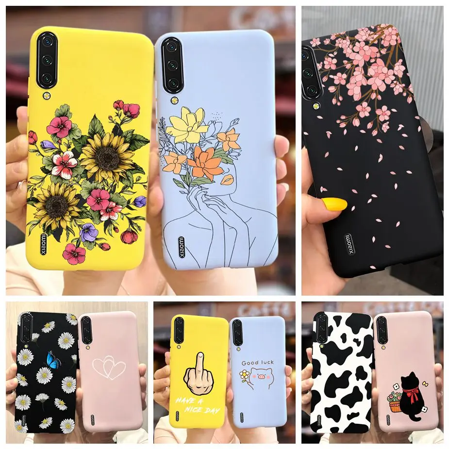 Чехол для Xiaomi Mi 9 Lite, мягкий силиконовый тонкий чехол для Mi CC9, милый мультяшный чехол-бампер для Xiaomi Mi 9 Lite MiCC9, противоударный бампер