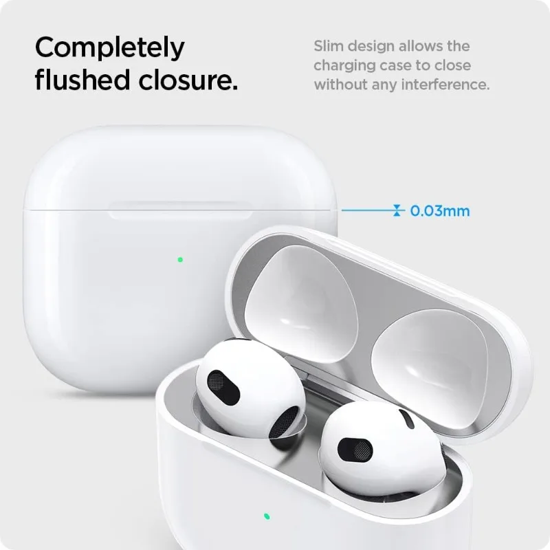 Фото Металлическая пылезащитная наклейка для Airpods Pro, чехлы для наушников Airpods Pro 3 2, защитный чехол для наушников с чистящей щеткой №5