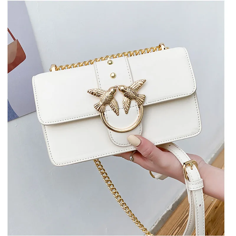 

2022 Swallow Bag Strap For Crossbody Shoulder Bag Luxury Designer Messenger Bag Chain Handbag Fashion Sandwich With Pu Leather