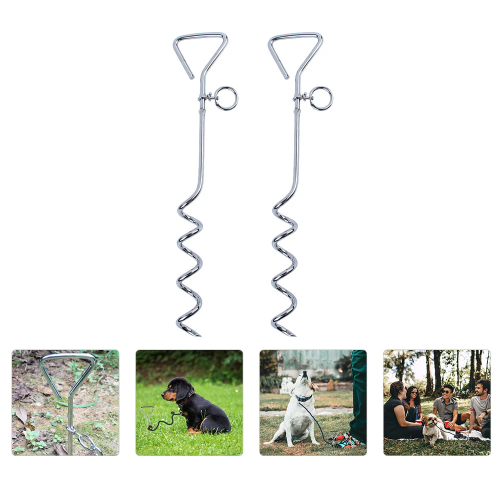 

Stake Dog Leash Tie Out Anchor Pet Dogs Cableyour Garden Stakes Camping Heavy Yard Supplies Traction Rope Fixing Rod Spike
