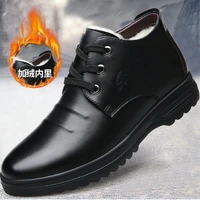 new 2022 cotton shoes mens plush thickened winter leisure high help mens cotton shoes middle aged and elderly warm plush shoes