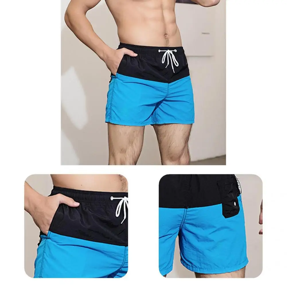 

Trendy Swim Trunks Pockets Mid Waists Swim Shorts Leisure Men Shorts for Swimming Beach Shorts