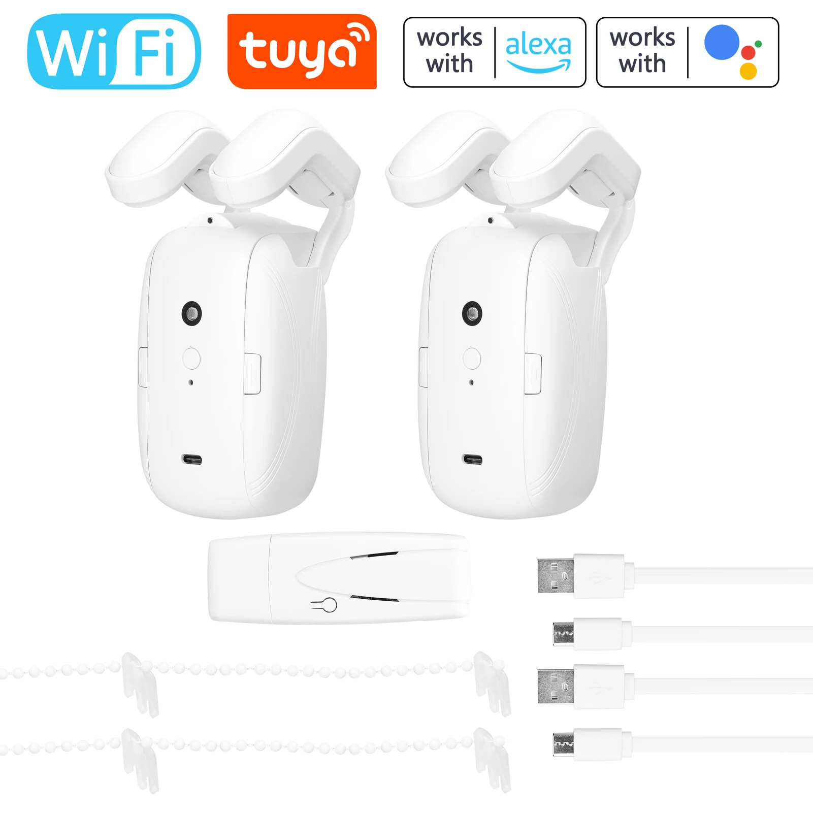 

Умный двигатель для занавесок Tuya Wi-Fi BT, 2 шт., Электрический робот для занавесок, автоматический Открыватель, поддержка приложения, дистанционное управление, настройка таймера