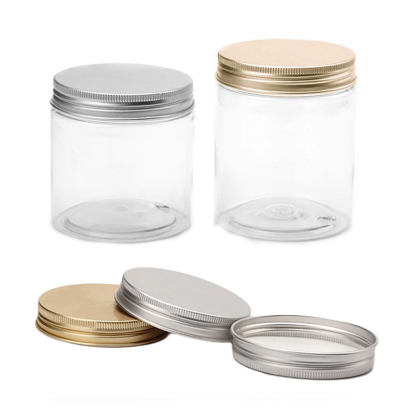 12Pcs 200/250g Cosmetic Containers Plastic Jar With Lid Refillable Bottles Shampoo Lotion Travel Storage Jar Christmas Gift Box