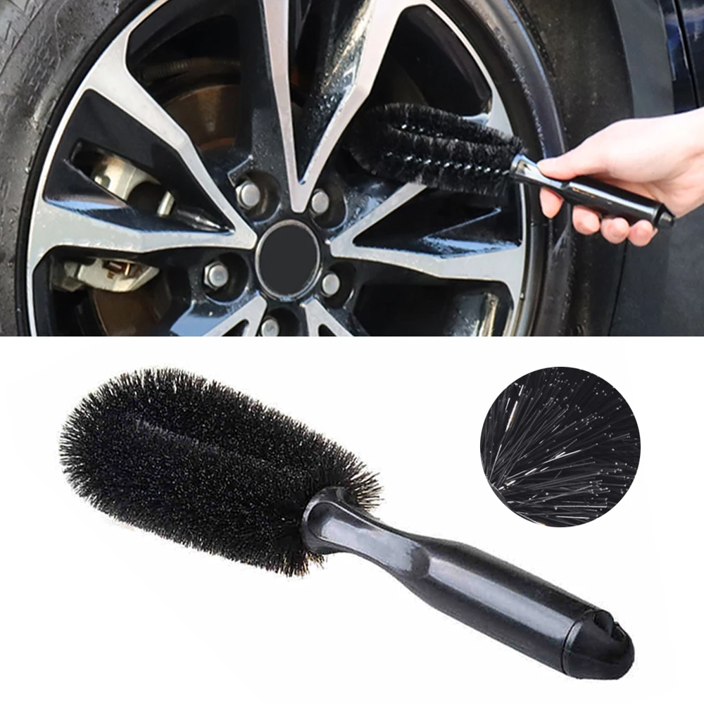 

Car Wheel Brush Tire Cleaning Brushes Tools Car Rim Scrubber Cleaner Duster Handle Motorcycle Truck Wheels Car Detailing Brush