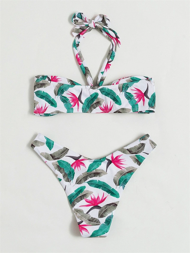 Новинка 2022 купальники бикини с принтом пикантное в европейском и американском