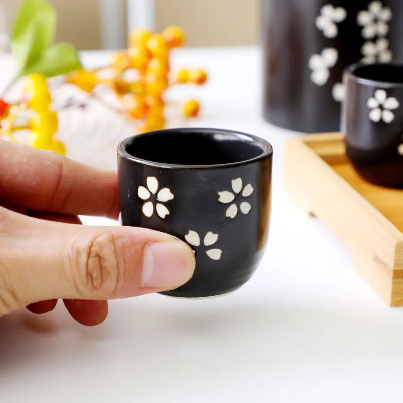 Горшок для сакэ в японском стиле керамический набор белого вина домашний горячий