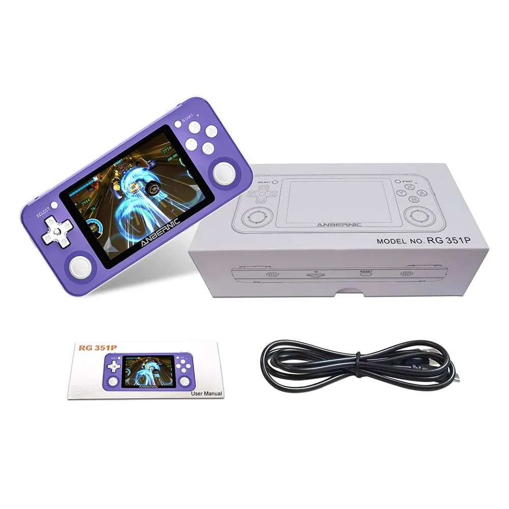 

ANBERNIC RG351P 3.5inch Handheld Game Consoles CPU RK3326 Open Linux System Simulators Portable Retro Video Game Consoles Gifts