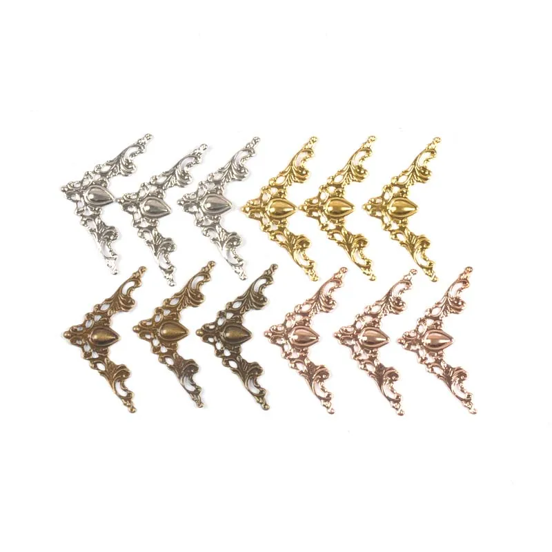 

20 шт., металлические углы для скрапбукинга, 40 х40 мм