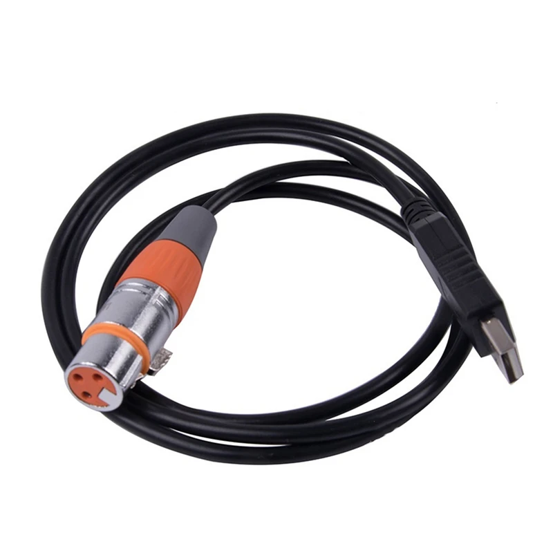 

USB to DMX Interface Adapter Cable PC DMX512 Stage Light Controller Dimmer DMX USB Signal Conversion Cable 6Ft/1.8M