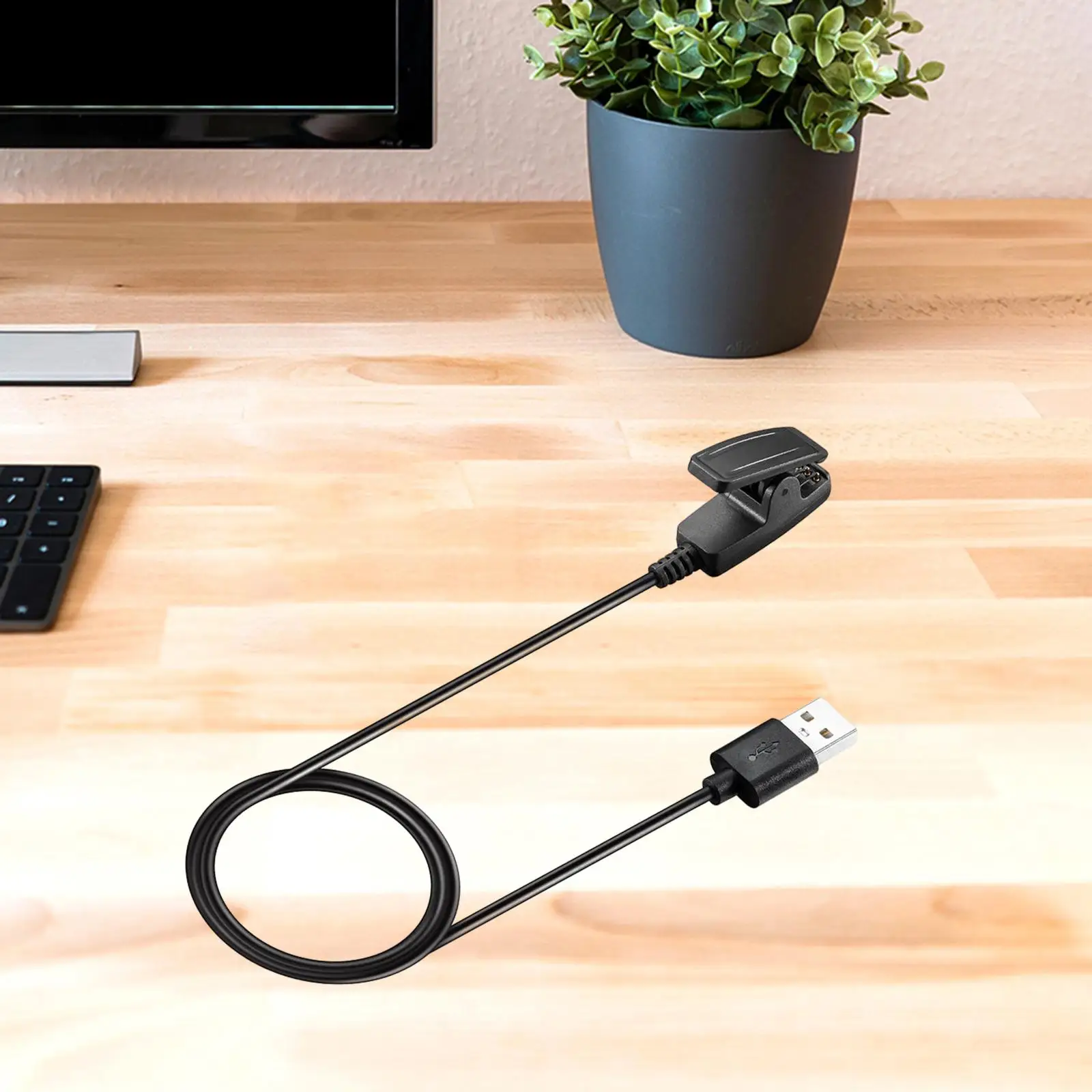 Фото Черный USB-кабель для зарядки, 1 м, подставка-держатель для зарядного устройства для Garmin Forerunner35 735XT 630 ForeAthlete 35J №4