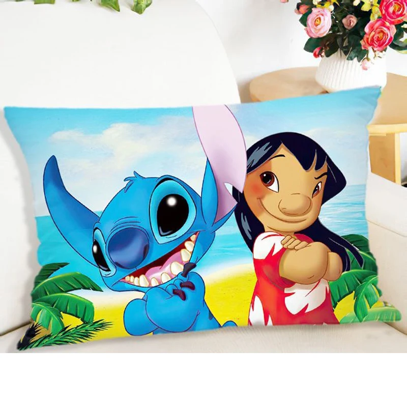 

Kawaii Disney Stitch наволочка украшение для дома и комнаты мягкая и удобная кровать спальная наволочка гостиная диван наволочка