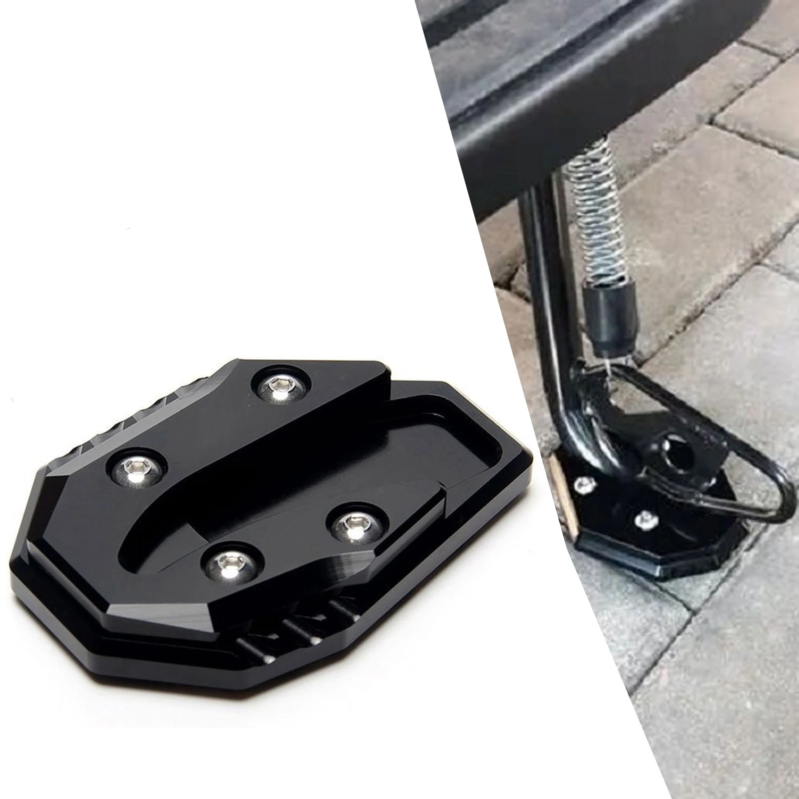 

Motorcycle Side Stand Enlarger Kickstand Enlarge Plate Pad CNC Aluminum Accessories for Yamaha N-max 155 2020 2021 2022