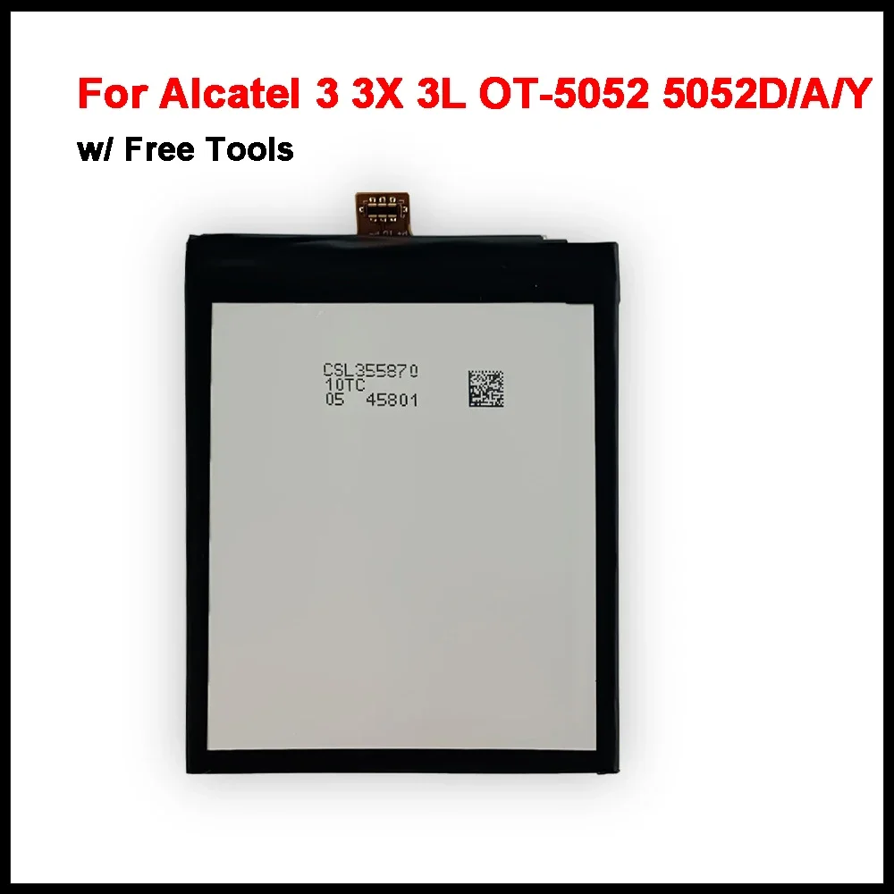 Аккумулятор TLp029D1 3000 мАч для мобильного телефона Alcatel 3 3X 3L OT-5052 5052D/A/Y 5 OT-5086 5086D/Y/A