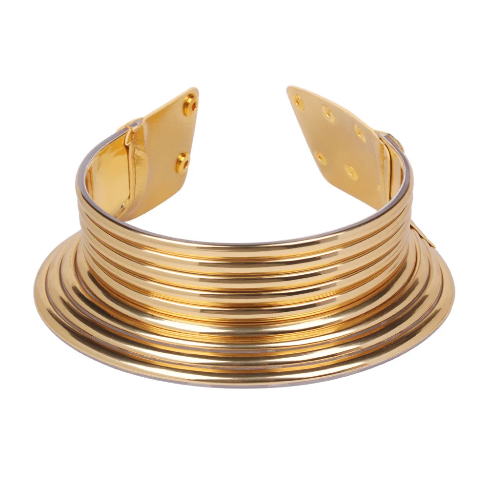 Popular jewelry explosions national style exaggerated personality metal collar