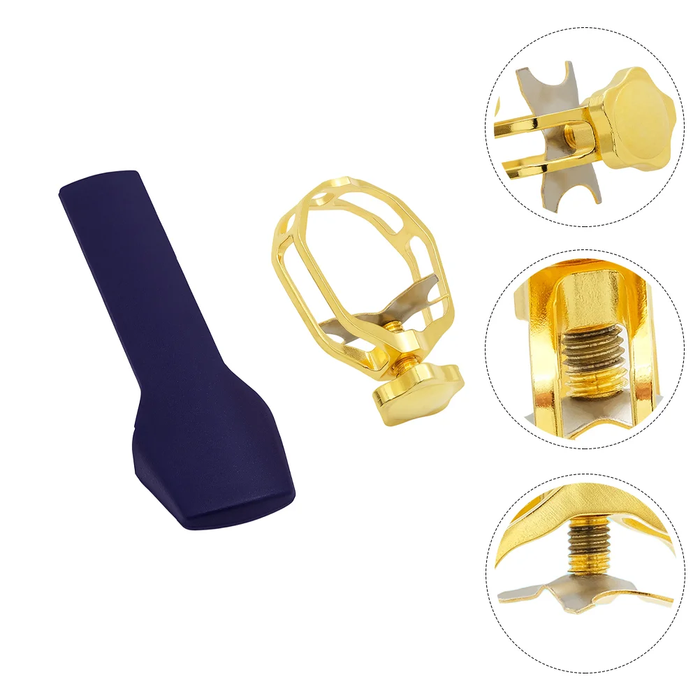 

Mouthpiece Saxophone Sax Clip Cover Tenor Alto Cap Kit Baritone Accessories Ligature Soprano Wind Metal Protection Caps